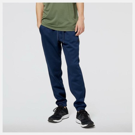 Pantalone per Adulti New Balance TNCT FLC PNT MP23022 NGO Uomo Blu Marino