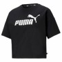 Maglia a Maniche Corte Donna Puma CROPPED LOGO TEE 586866 01 Nero