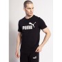 Maglia a Maniche Corte Uomo Puma ESS LOGO TEE 586666 01 Nero