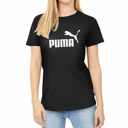 Maglia a Maniche Corte Donna Puma LOGO TEE 586774 01 Nero