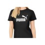 Maglia a Maniche Corte Donna Puma LOGO TEE 586774 01 Nero