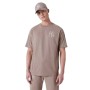 Maglia a Maniche Corte Uomo New Era ESSNTLS LC OS TEE NEYYAN 60435555 Grigio