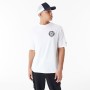 Maglia a Maniche Corte Uomo New Era MLB PLAYER GRPHC OS TEE NEYYAN 60435538 Bianco