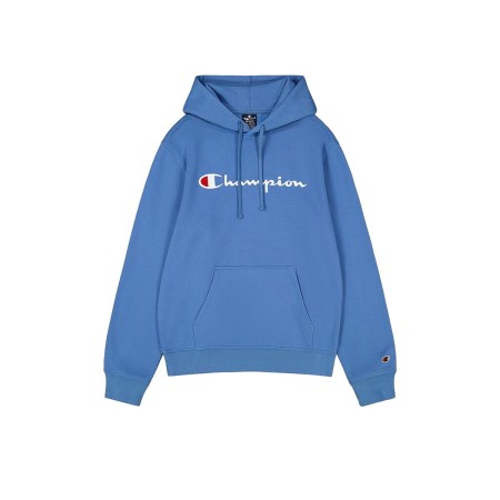 Felpa con Cappuccio Uomo Champion HOODED SWEATSHIRT 220253 CBU Azzurro