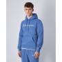 Felpa con Cappuccio Uomo Champion HOODED SWEATSHIRT 220253 CBU Azzurro