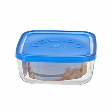 Porta pranzo Borgonovo 6277815 Azzurro 960 ml 15 x 15 x 6,2 cm (Ø 15 cm)