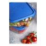 Porta pranzo Borgonovo Igloo Azzurro 22 x 22 x 9 cm 18,5 x 18,5 x 7,4 cm