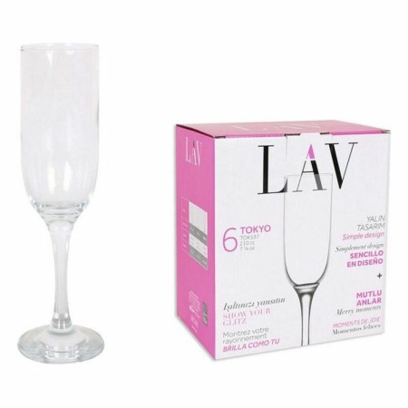 Set di Bicchieri LAV Tokyo (6 uds) (210 ml)