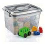 Scatola portaoggetti Confortime Tetris Grigio Plastica (14 L)