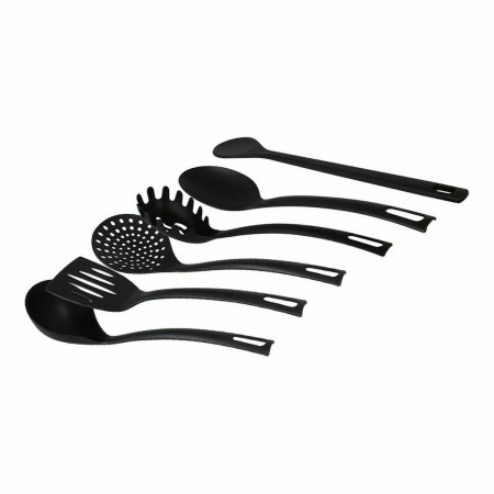 Set di Utensili da Cucina Quttin Quttin Nero (6 Unità) (6 pcs)