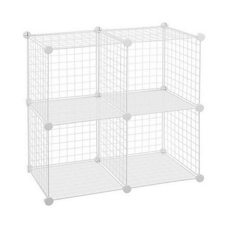 Scaffale Confortime Bianco 4 compartimenti Griglia 35 x 35 cm