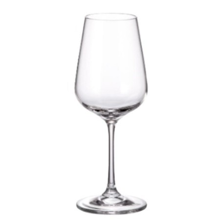 Set di Bicchieri Bohemia Crystal Sira Bianco 360 ml 6 Pezzi (6 Unità)