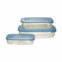 Porta pranzo Tontarelli Family Azzurro Rettangolare 29,6 x 19,8 x 7,7 cm (3 Unità)