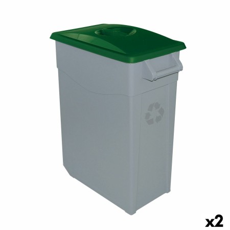 Secchio per Raccolta Differenziata Denox 65 L Verde (2 Unità)