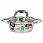 Casseruola Quttin 139494 Con coperchio Acciaio Ø 16 x 7 cm (6 Unità) (16 cm) (1,5 L)