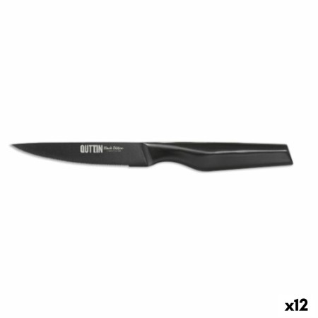 Coltello da Bistecca Quttin Black edition 11 cm 1,8 mm (12 Unità)