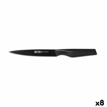 Coltello per Sbucciare Quttin Black Edition 13 cm 1,8 mm (8 Unità)