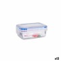 Porta pranzo Ermetico Quttin 500 ml Rettangolare 15 x 10 x 6 cm (12 Unità)