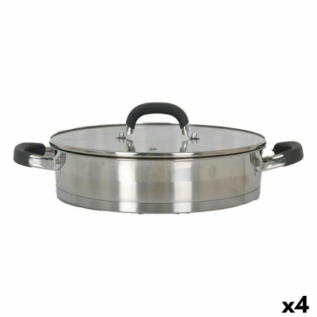 Casseruola con coperchio in vetro Quttin 2,2 L (4 Unità)