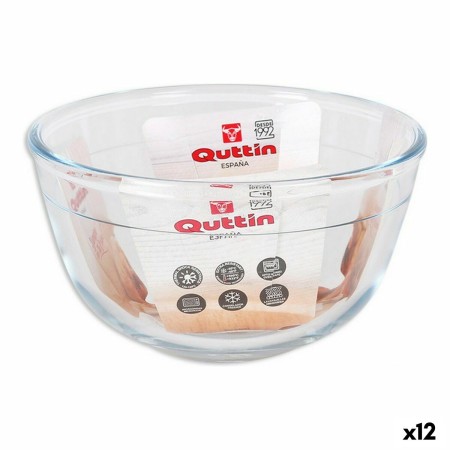 Ciotola per Mescolare Quttin  Vetro 820 ml ø 14,6 x 8,1 cm (12 Unità)