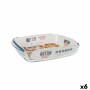 Pirofila da Forno Quttin  Vetro Rettangolare 1,9 L 28 x 19,9 x 5 cm (6 Unità)