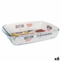 Pirofila da Forno Quttin  Trasparente Vetro Rettangolare 5 L 40,2 x 26,4 x 7 cm (6 Unità)