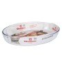 Pirofila da Forno Quttin  Trasparente Vetro Ovale 4,5 L 39,6 x 27,35 x 6,6 (4 Unità)