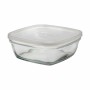 Porta Pranzo Quadrato con Coperchio Duralex FreshBox 1,15 L 17 x 17 x 7 cm (8 Unità)