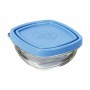 Porta Pranzo Quadrato con Coperchio Duralex FreshBox Azzurro 150 ml 9 x 9 x 4 cm (12 Unità)