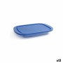 Porta pranzo Borgonovo Igloo Azzurro Rettangolare 800 ml 26 x 18,5 x 3,4 cm (12 Unità) (26 x 18,5 x 3,4 cm)