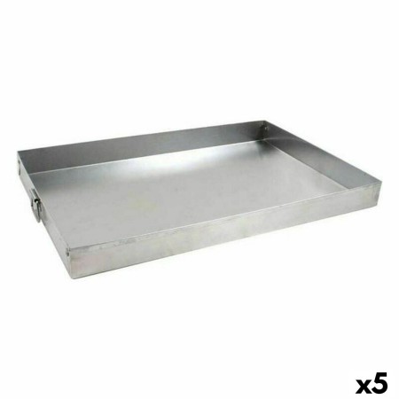 Stampo Rettangolare VR Argentato Alluminio 38 x 25 x 3,5 cm (5 Unità)