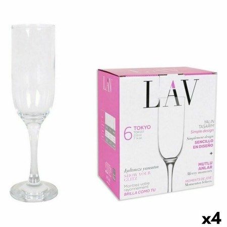 Set di Bicchieri LAV Tokyo (4 Unità) (210 ml)