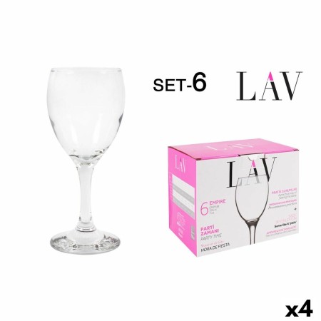 Set di calici da vino LAV Bianco 200 ml 6 Pezzi (4 Unità)