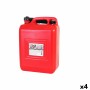 Serbatoio per Carburante con Imbuto Continental Self Rosso 10 L (4 Unità)