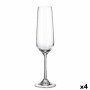 Set di Bicchieri Bohemia Crystal Sira champagne 200 ml 6 Unità 4 Unità