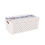 Scatola portaoggetti con coperchio Tontarelli Arianna Plastica Bianco 4 L 29 x 16,6 x 11,2 cm (8 Unità)