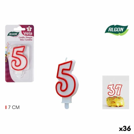 Set di Candele Algon Rosso (36 Unità)