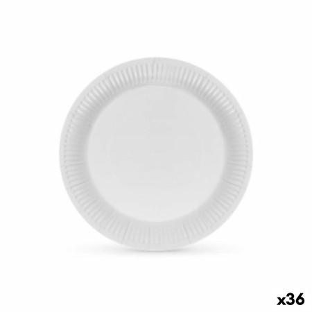 Set di piatti Algon Cartone Monouso Bianco (36 Unità)