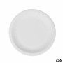 Set di piatti Algon Monouso Bianco Cartone 20 cm (36 Unità)