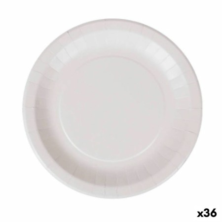 Set di piatti Algon Monouso Bianco Cartone 28 cm (36 Unità)