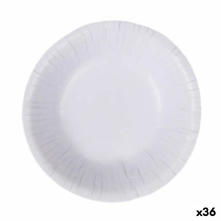 Set di piatti Algon Monouso Bianco Cartone 450 ml (36 Unità)