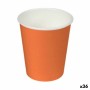 Set di Bicchieri Algon Cartone Monouso Arancio 36 Unità (24 Pezzi)