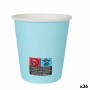 Set di Bicchieri Algon Cartone Monouso 200 ml Azzurro 36 Unità (24 Pezzi)