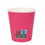 Set di Bicchieri Algon Cartone Monouso 200 ml Fucsia 36 Unità (24 Pezzi)