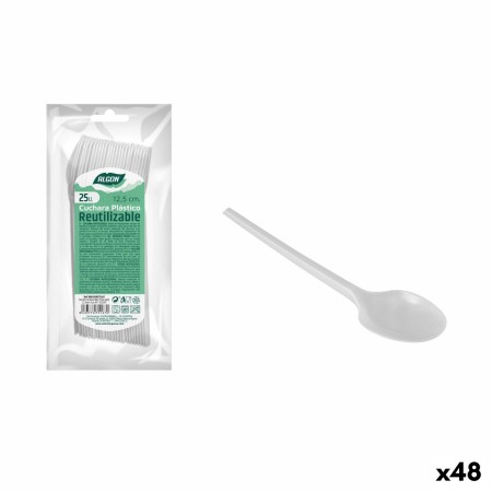 Set di cucchiai riutilizzabili Algon Caffè 25 Pezzi 12,5 cm (48 Unità)