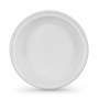 Set di piatti riutilizzabili Algon Rotondo Bianco Plastica 20,5 x 3 cm (6 Unità)