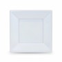 Set di piatti riutilizzabili Algon Quadrato Plastica 18 x 18 x 1,5 cm (24 Unità)