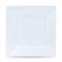 Set di piatti riutilizzabili Algon Quadrato Bianco Plastica 23 x 23 x 2 cm (48 Unità)