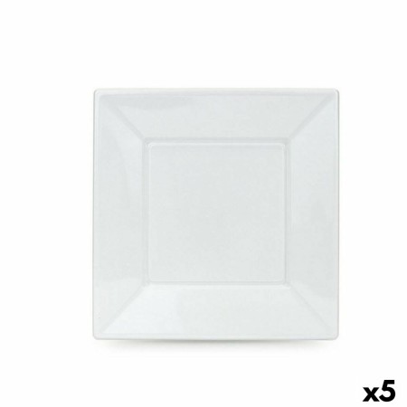 Set di piatti riutilizzabili Algon Bianco Plastica 23 x 23 x 1,5 cm (36 Unità)