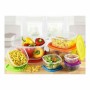 Set di scatole porta pranzo Privilege Multicolore Impilabile Quadrato 7 Pezzi (12 Unità)